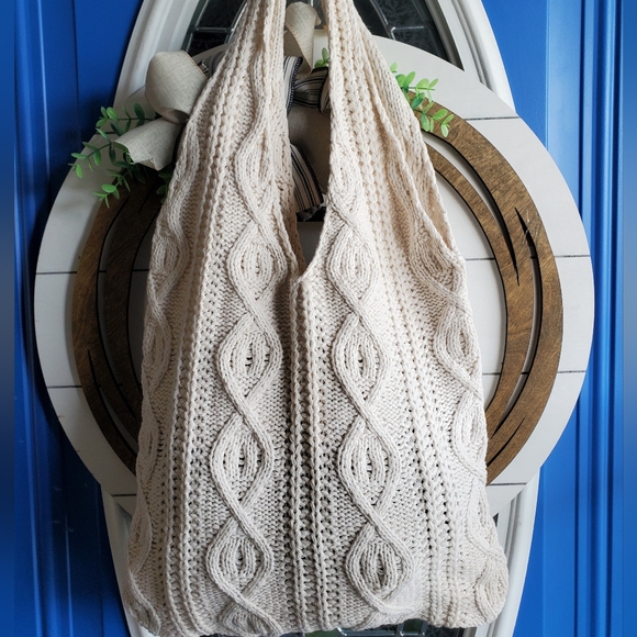 Vintage Knitted Boho Shoulder Bag - Picture 7 of 11